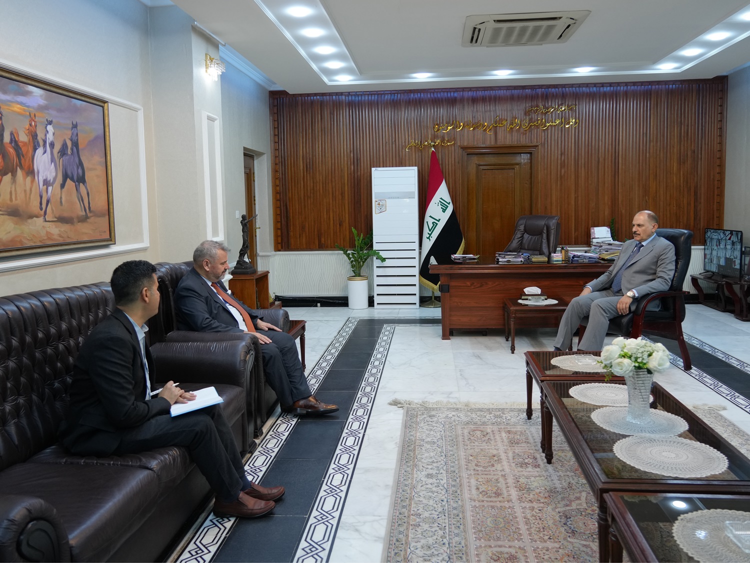 The President of the Federal Supreme Court receives the Ambassador of the European Union in Iraq